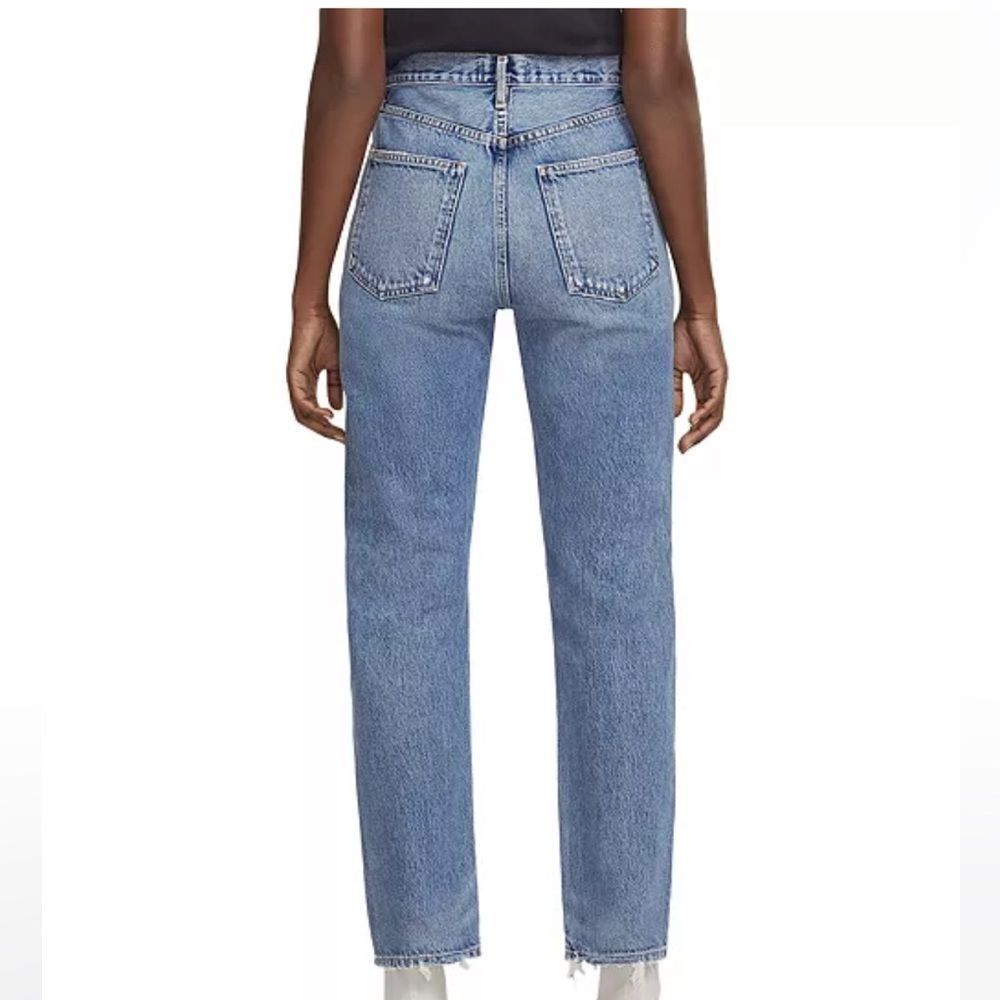 Agolde 90's Pinch Waist High Rise Straight Leg Jeans in Lineup - Picture 5 of 5
